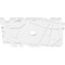 Ekena Millwork Novo Architectural Grade PVC Ceiling Medallion, 30"W x 20"H x 3"ID x 10 1/2"C x 1"P, One-Piece CMP30X20NO-03000 - alternate 2